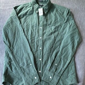 J. Crew Men’s Oxford Slim shirt Green - Large - Brand new w/ tags